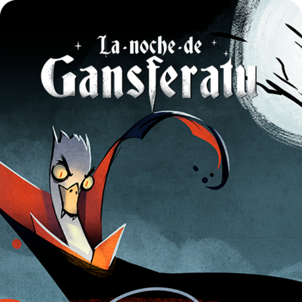 La Noche de Gansferatu es una adaptación divertida y temática del clásico juego El Tesoro de los Dragones, diseñado por el legendario Reiner Knizia.